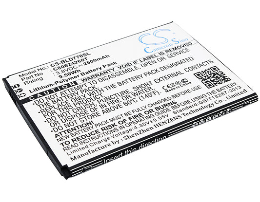 Replacement Battery for BLU Studio X Plus – Mobile, SmartPhone – 2500mAh / 3.8V
