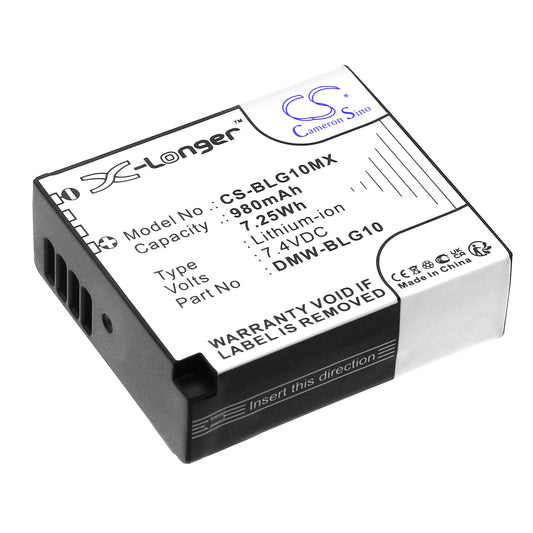 Replacement Battery for Leica | Panasonic D-Lux Type 109 – Camera – 980mAh / 7.4V