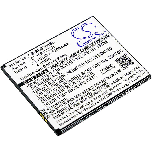 Replacement Battery for BLU Studio G2 Plus – Mobile, SmartPhone – 1300mAh / 3.7V