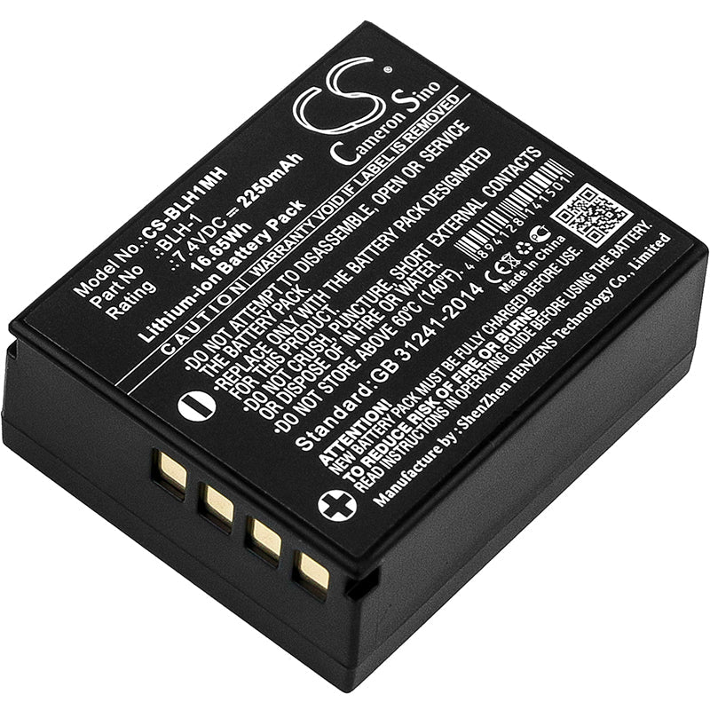 Replacement Battery for OLYMPUS  E-M1 – Camera – 2250mAh / 16.65Wh / 7.4V
