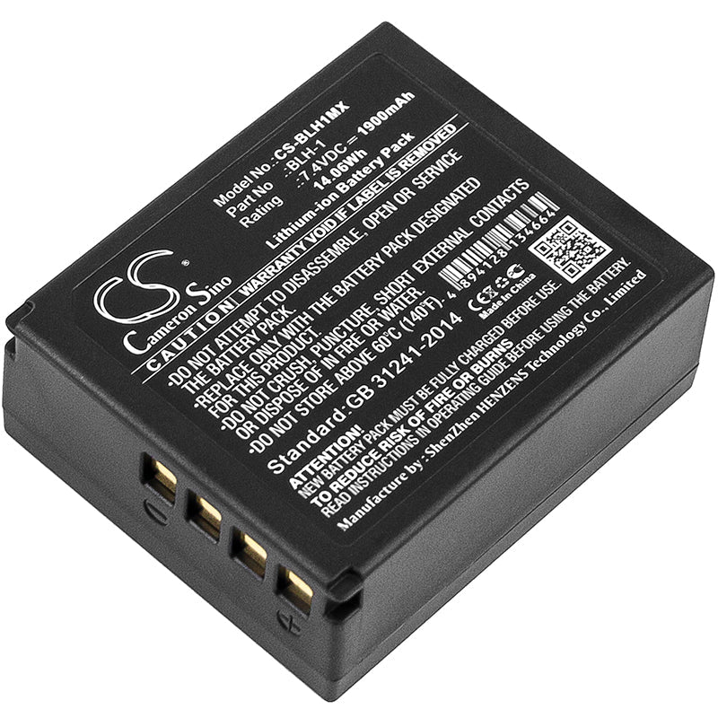 Replacement Battery for OLYMPUS  E-M1 – Camera – 1900mAh / 14.06Wh / 7.4V