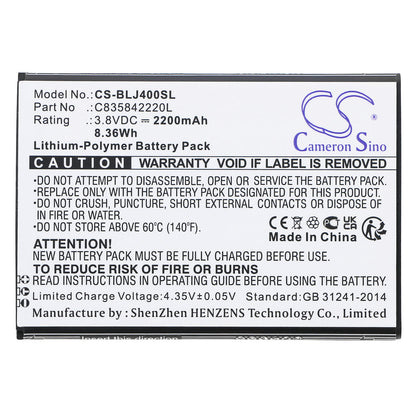 Replacement Battery for BLU J4 – Mobile, SmartPhone – 2200mAh / 3.8V