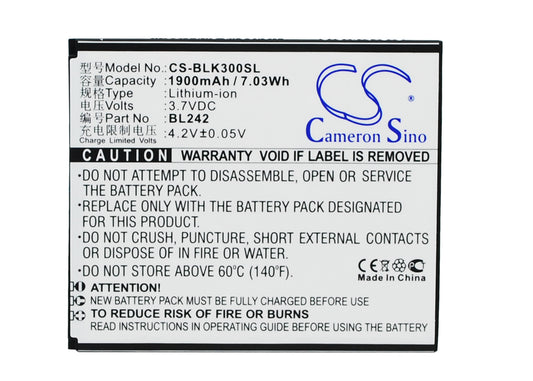 Replacement Battery for Lenovo K3 – Mobile, SmartPhone – 1900mAh / 3.7V