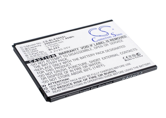 Replacement Battery for Lenovo  K3 Note – Mobile, SmartPhone – 2000mAh / 7.4 Wh / 3.7V