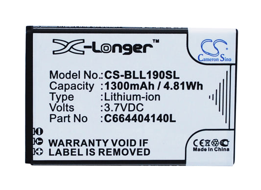 Replacement Battery for BLU Life Pay mini – Mobile, SmartPhone – 1300mAh / 3.7V