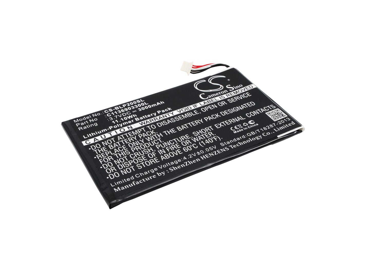 Replacement Battery for Fabrica | BLU Tablet PC 10.1 – Tablet – 3000mAh / 3.7V - image 1