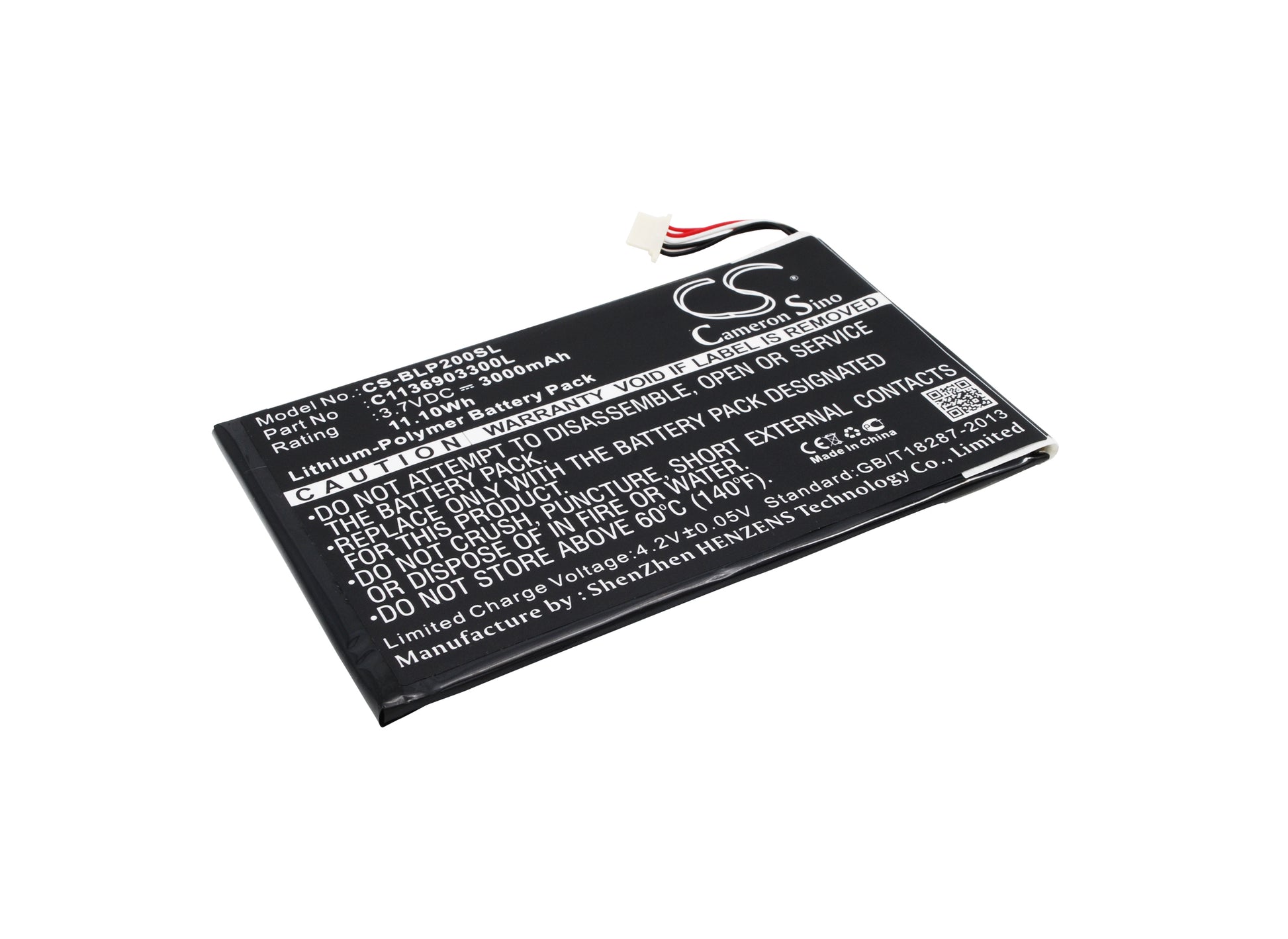 Replacement Battery for Fabrica | BLU Tablet PC 10.1 – Tablet – 3000mAh / 3.7V - image 1