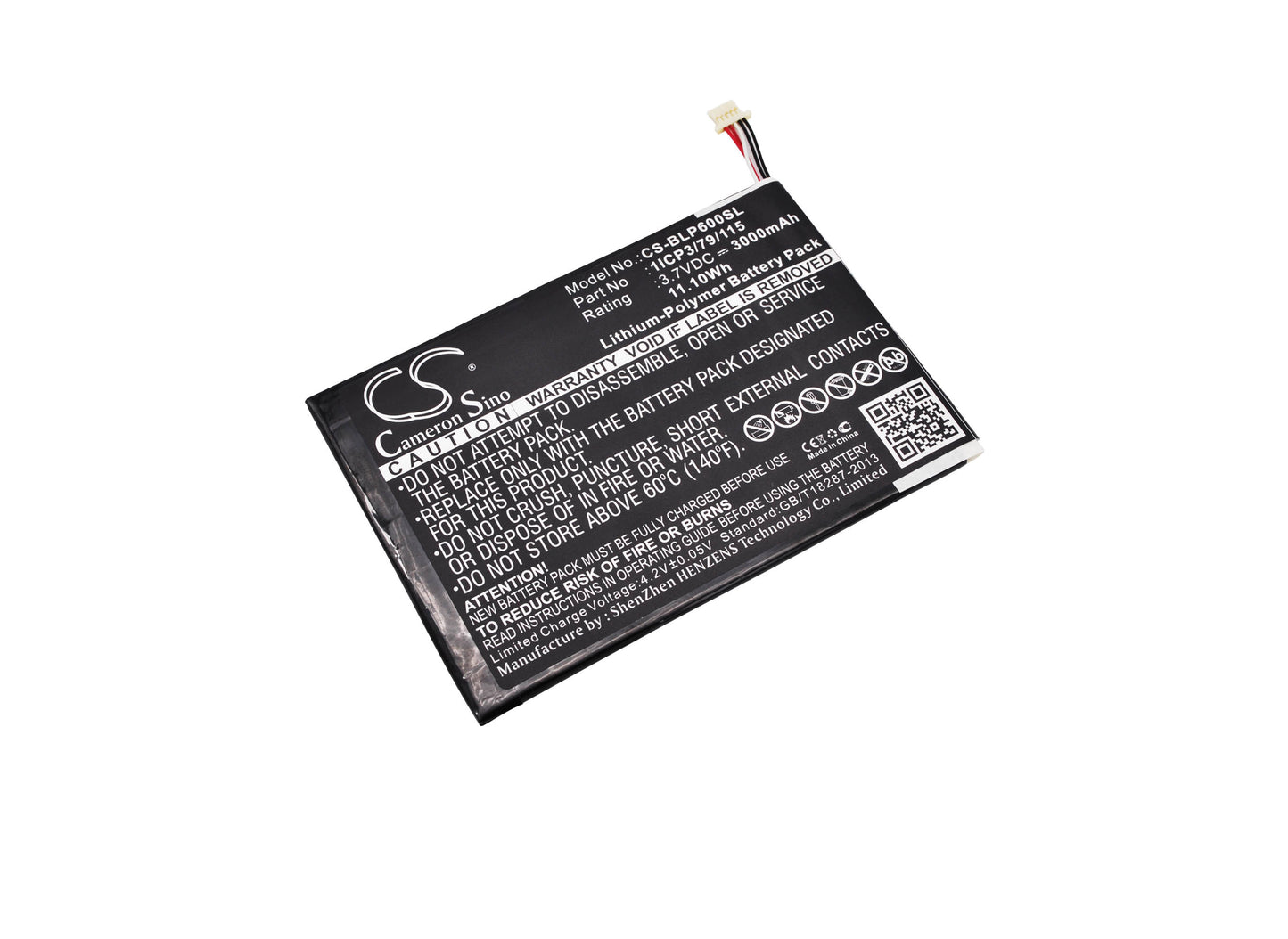 Replacement Battery for BLU TouchBook 7.0 Pro – Tablet – 3000mAh / 3.7V - image 1