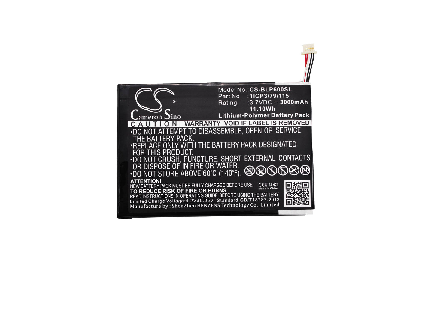 Replacement Battery for BLU TouchBook 7.0 Pro – Tablet – 3000mAh / 3.7V - image 5