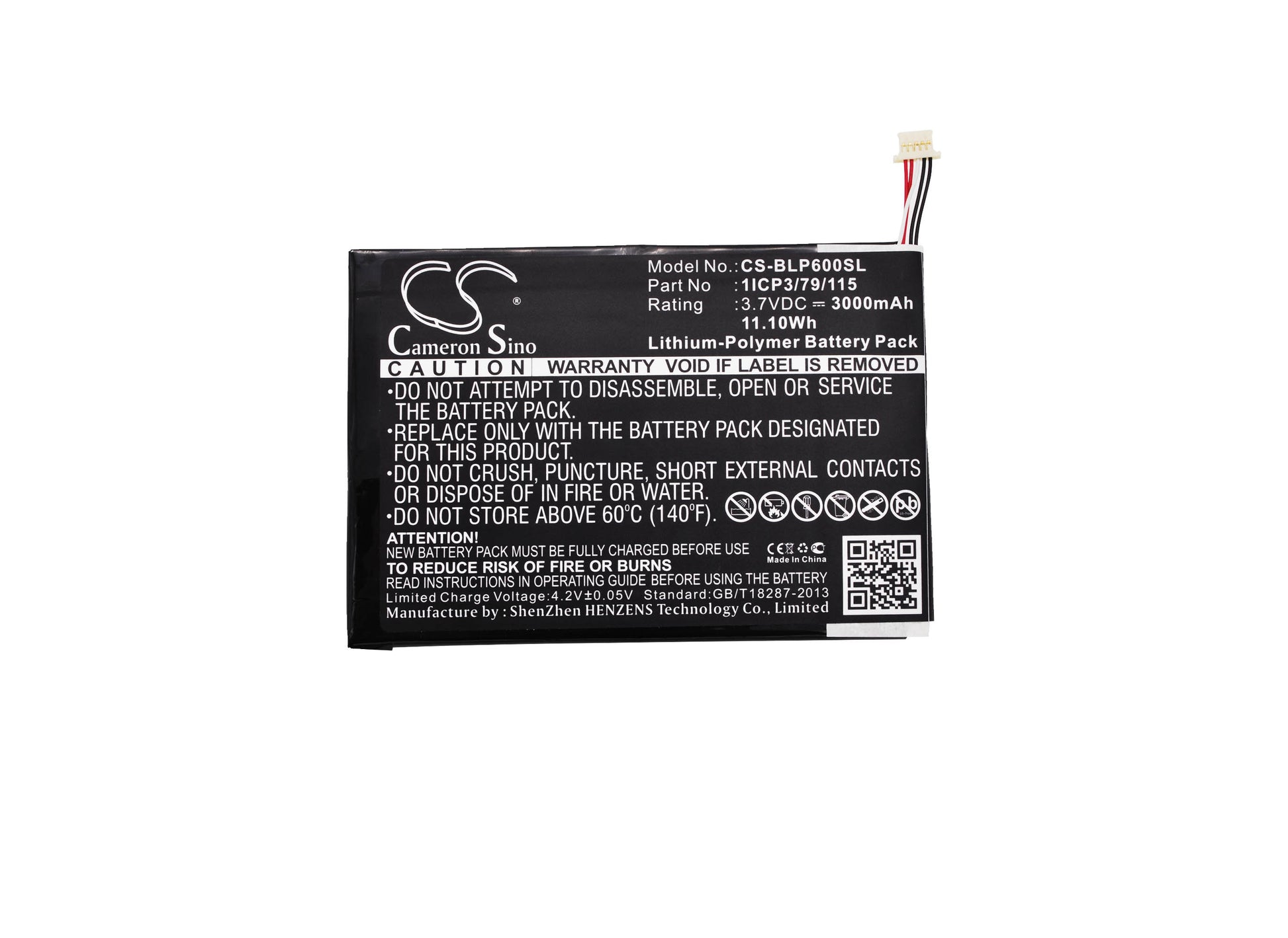 Replacement Battery for BLU TouchBook 7.0 Pro – Tablet – 3000mAh / 3.7V - image 5