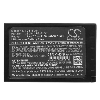 Replacement Battery for Olympus E-400 – Camera – 1150mAh / 7.4V