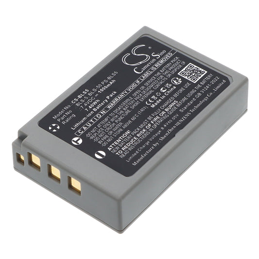 Replacement Battery for Olympus OM-D E-M10 – Camera – 1000mAh / 7.4V