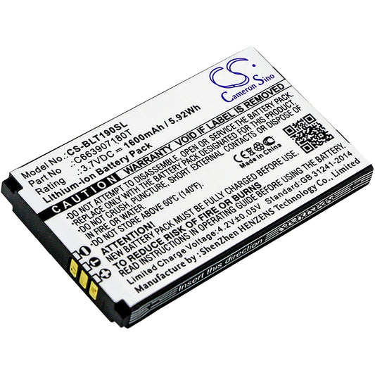 Replacement Battery for BLU Tank – Mobile, SmartPhone – 1600mAh / 3.7V