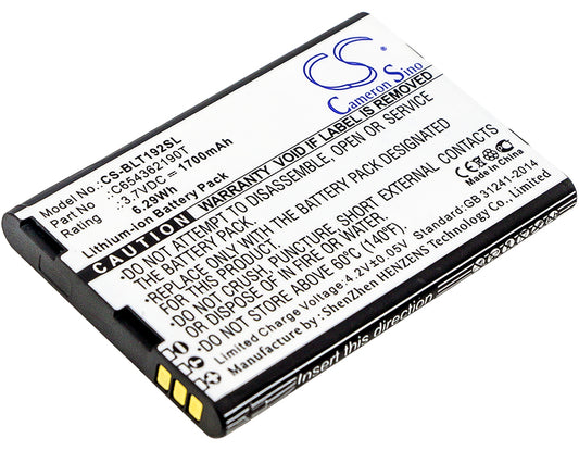 Replacement Battery for BLU Tank Li – Mobile, SmartPhone – 1700mAh / 3.7V