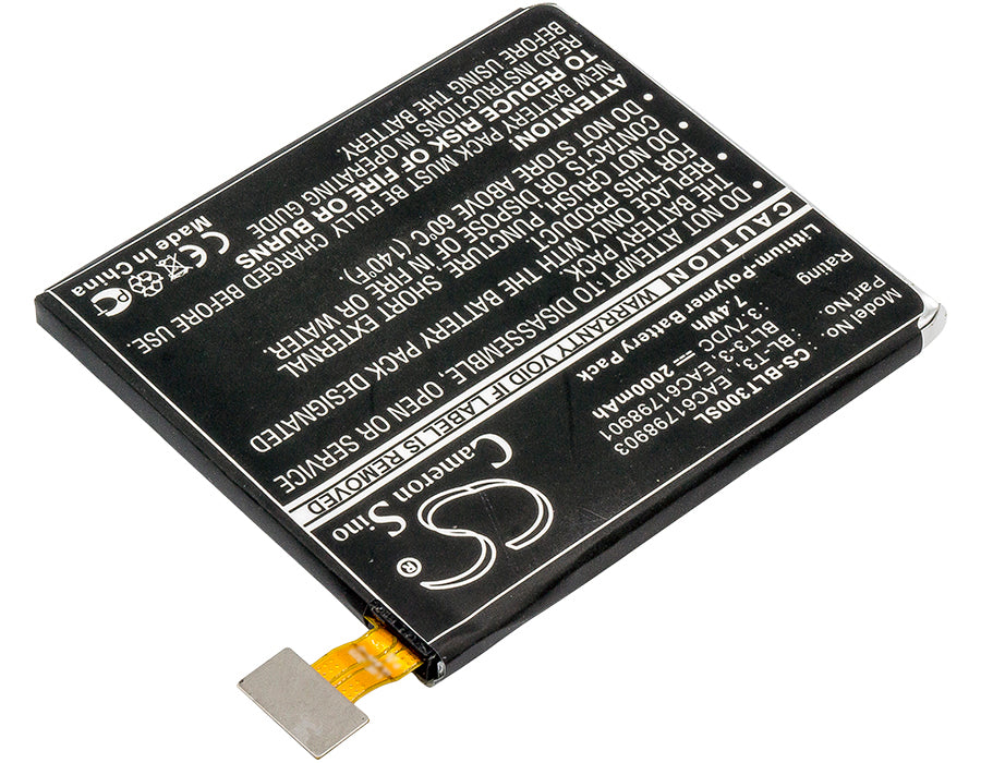 Replacement Battery for LG Optimus Vu – Tablet – 2000mAh / 3.7V - image 2