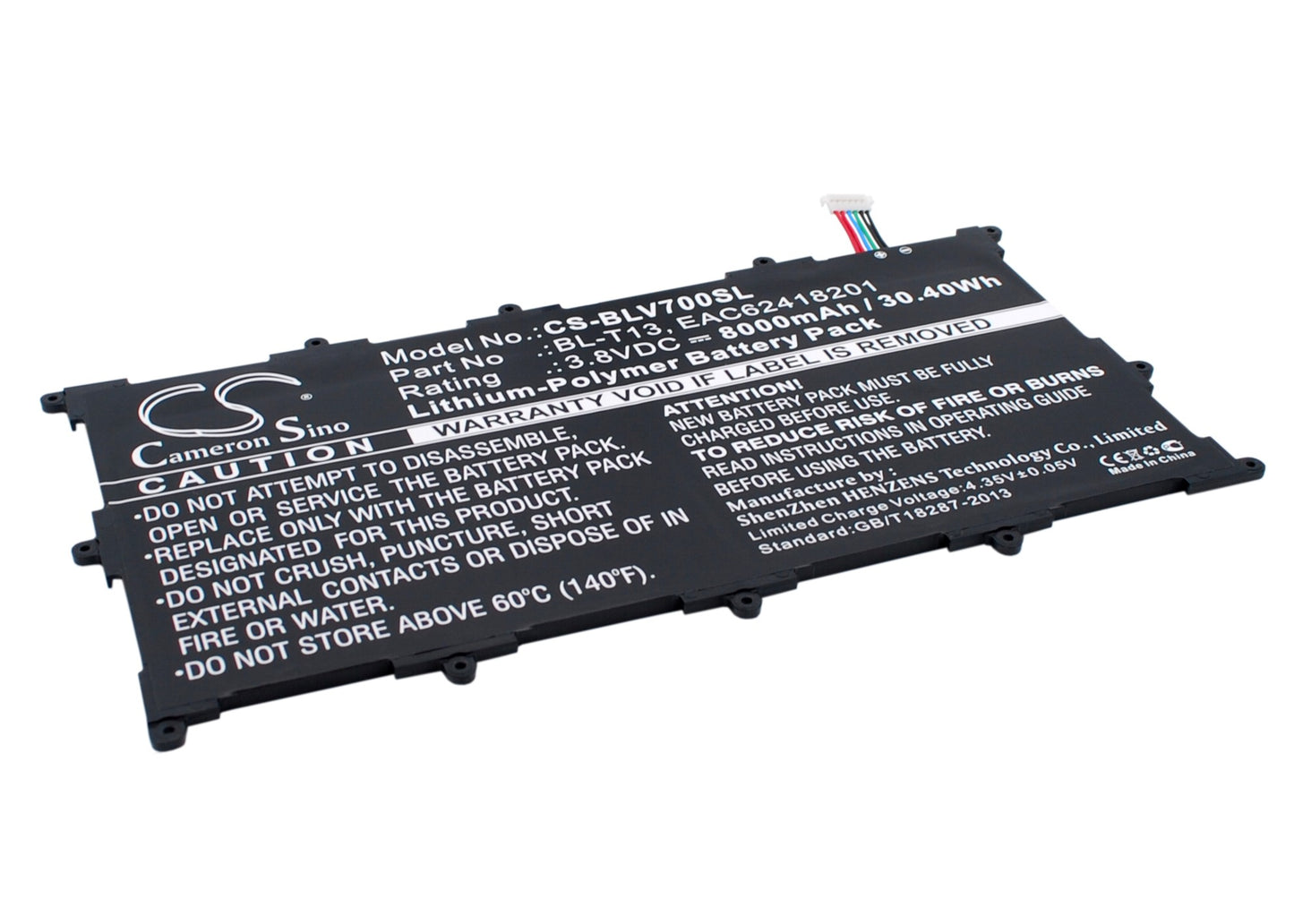 Replacement Battery for LG G Pad Tablet 10.1" – Tablet – 8000mAh / 3.8V - image 2