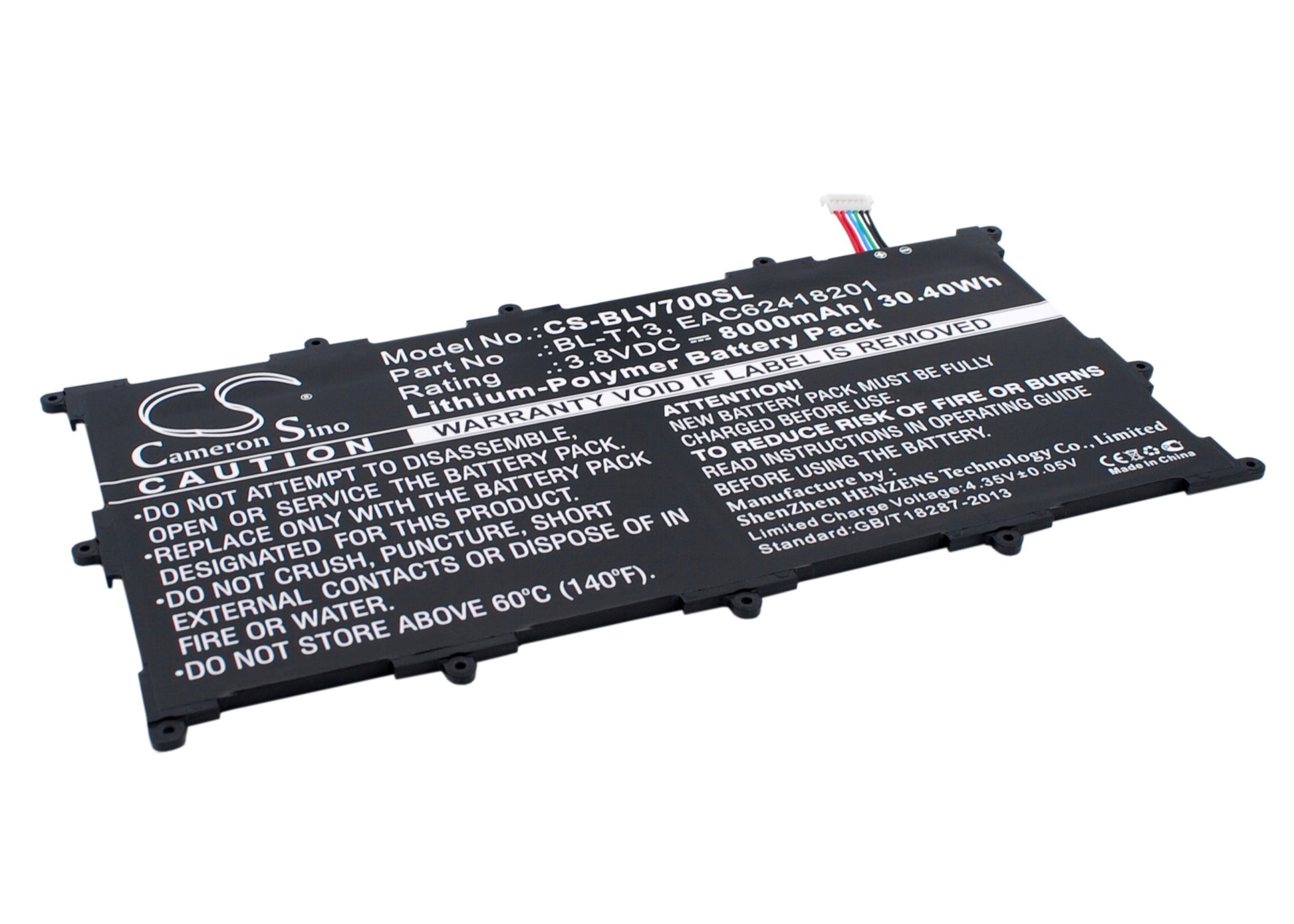 Replacement Battery for LG G Pad Tablet 10.1" – Tablet – 8000mAh / 3.8V - image 2