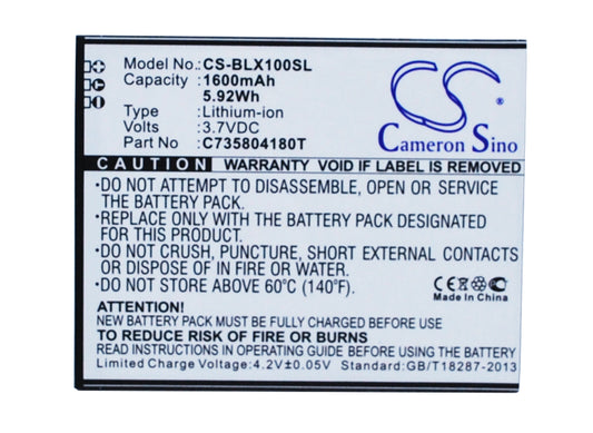 Replacement Battery for BLU Life Play – Mobile, SmartPhone – 1600mAh / 3.7V