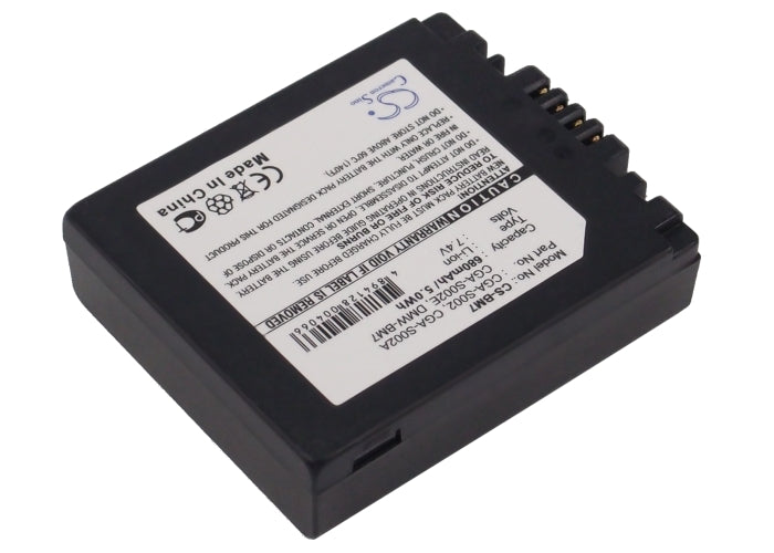 Replacement Battery for Panasonic  DMC-FZ10 – Camera – 680mAh / 7.4V