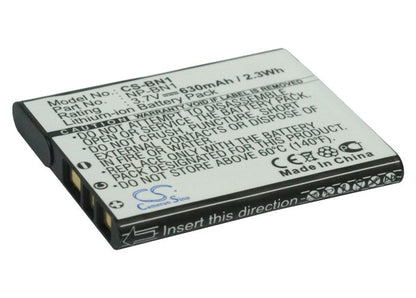 Replacement Battery for Sony  
        Cyber-shot DSC-T110P – Camera – 630mAh / 2.33Wh / 3.7V