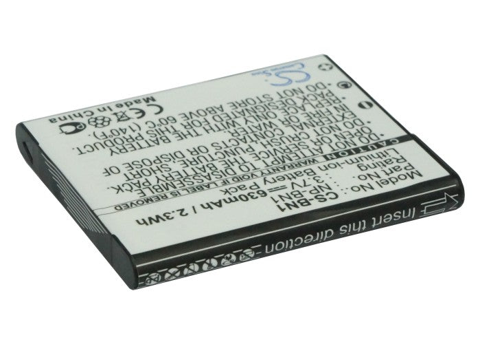 Replacement Battery for Sony  
        Cyber-shot DSC-T110P – Camera – 630mAh / 2.33Wh / 3.7V