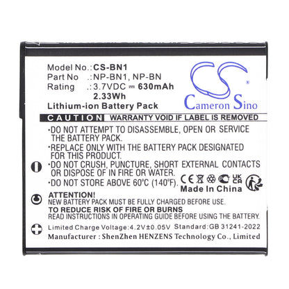 Replacement Battery for Sony _x000D_ Cyber-shot DSC-T110P – Camera – 630mAh / 3.7V