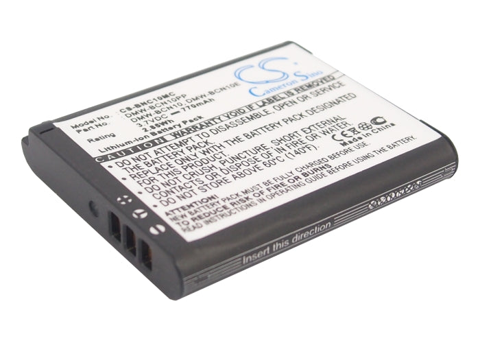 Replacement Battery for Panasonic  Lumix DMC-LF1 – Camera – 770mAh / 2.85Wh / 3.7V