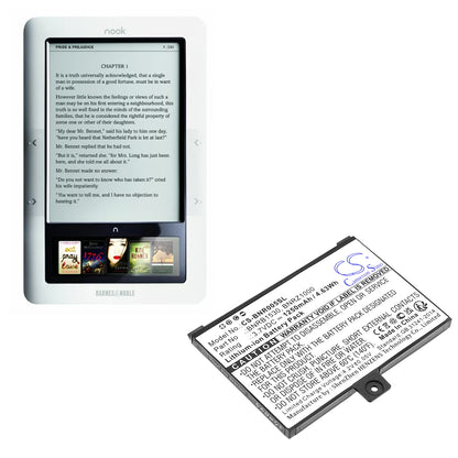 Replacement Battery for Barnes & Noble 005 – E-book, E-reader – 1250mAh / 3.7V