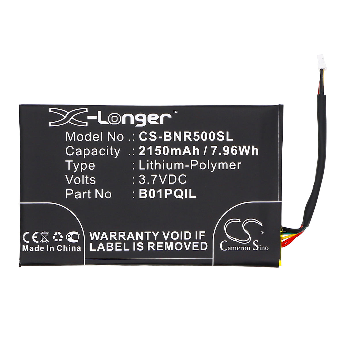 Replacement Battery for Barnes & Noble Nook Glowlight – E-book, E-reader – 2150mAh / 3.7V