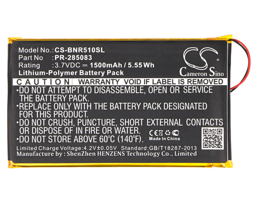Replacement Battery for Tolino | Barnes & Noble | Kobo | Pocketbook Shine 2 HD – E-book, E-reader – 1500mAh / 3.7V