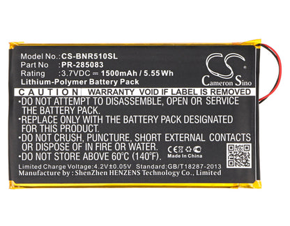 Replacement Battery for Tolino | Barnes & Noble | Kobo | Pocketbook Shine 2 HD – E-book, E-reader – 1500mAh / 3.7V