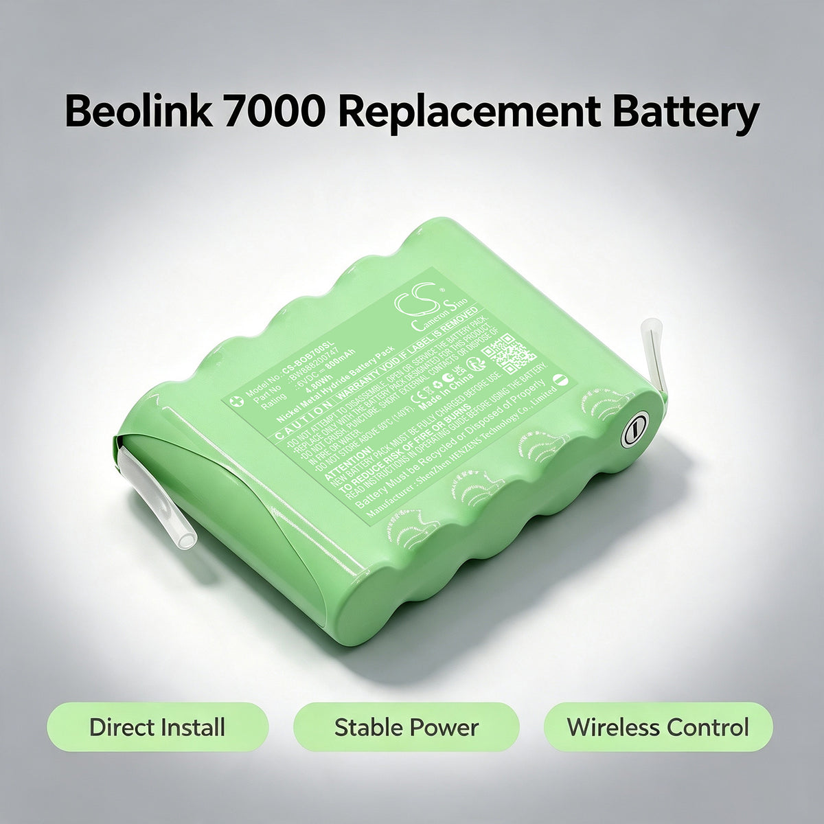 Replacement Battery for Bang & Olufsen Beolink 7000 – Remote Control – 800mAh / 6V