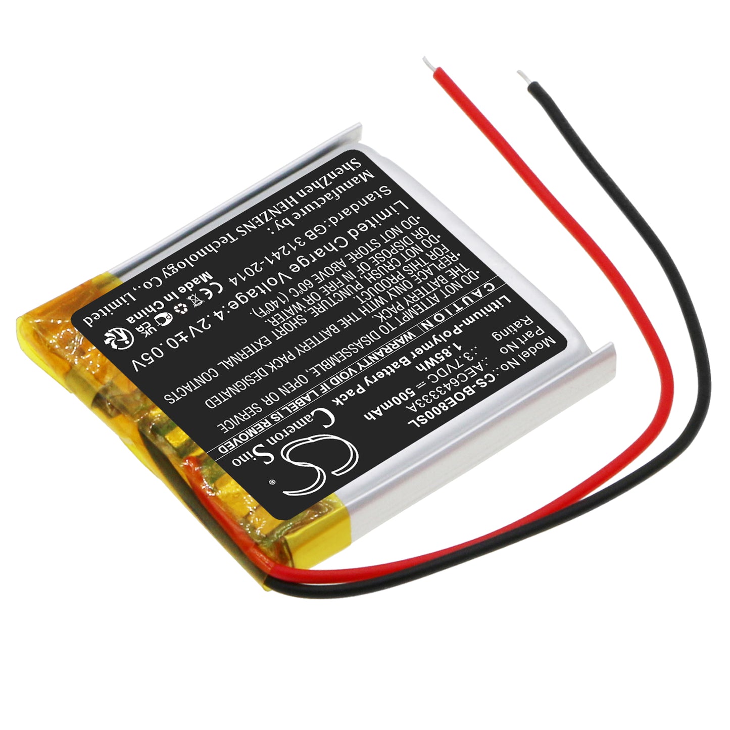 Replacement Battery for Bang & Olufsen Beoplay E8 – Wireless Headset – 500mAh / 3.7V - image 2