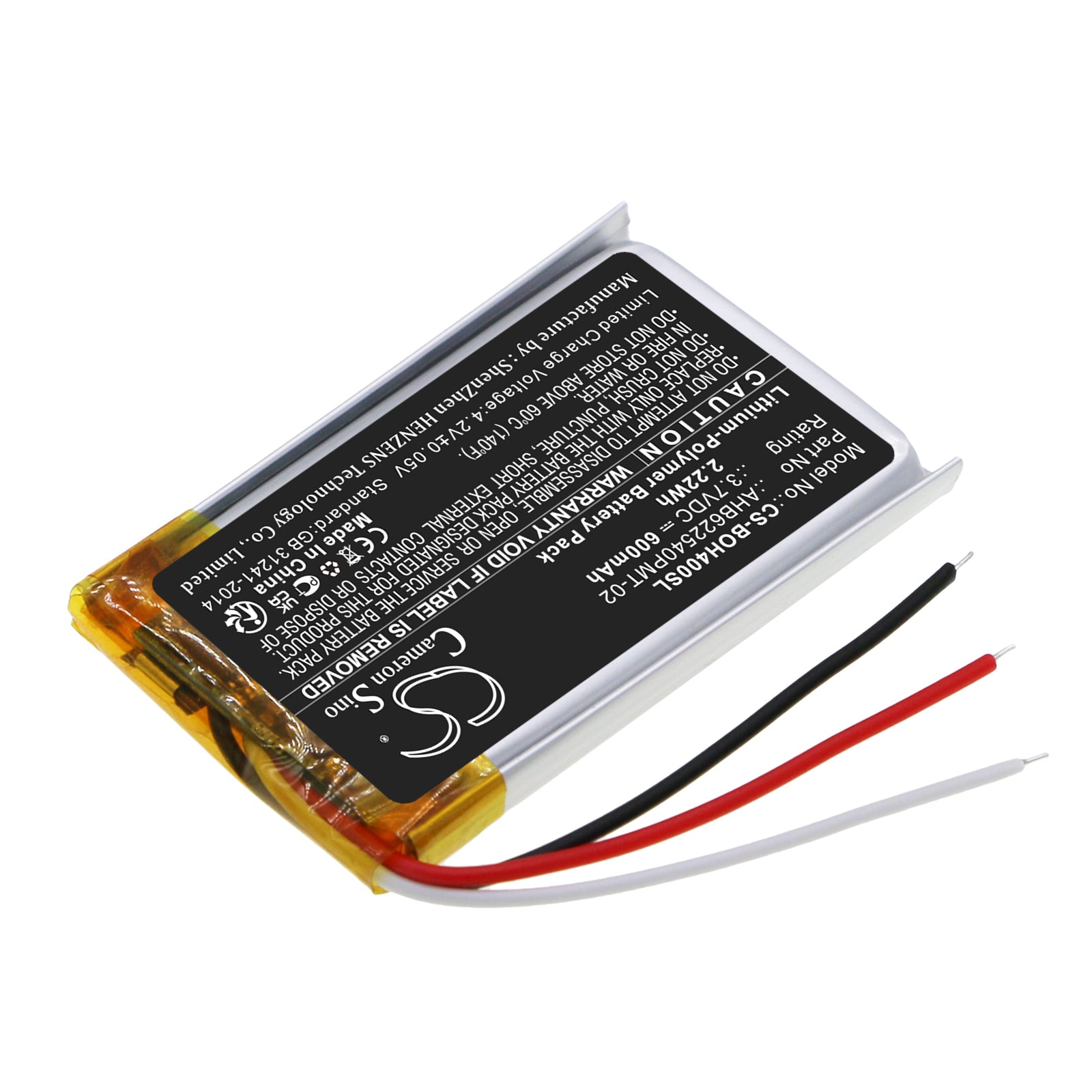 Replacement Battery for Bang & Olufsen BeoPlay H4 – Wireless Headset – 600mAh / 3.7V - image 2