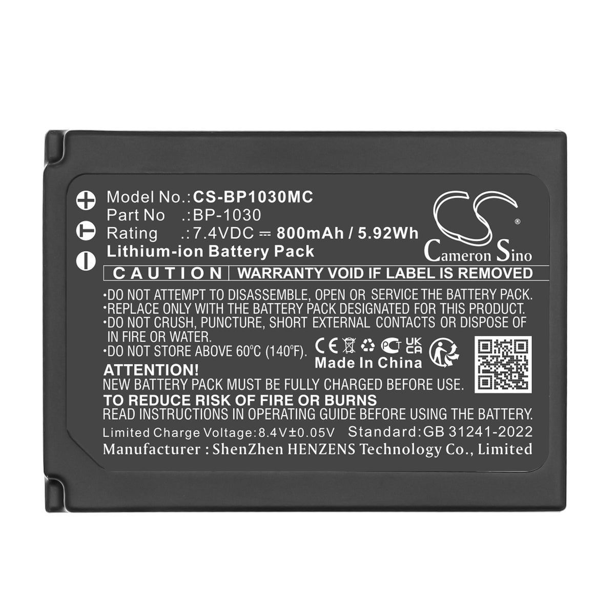 Replacement Battery for Samsung NX200 – Camera – 800mAh / 7.4V