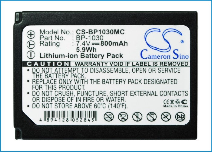 Replacement Battery for Samsung  NX1000 – Camera – 800mAh / 5.92Wh / 7.4V