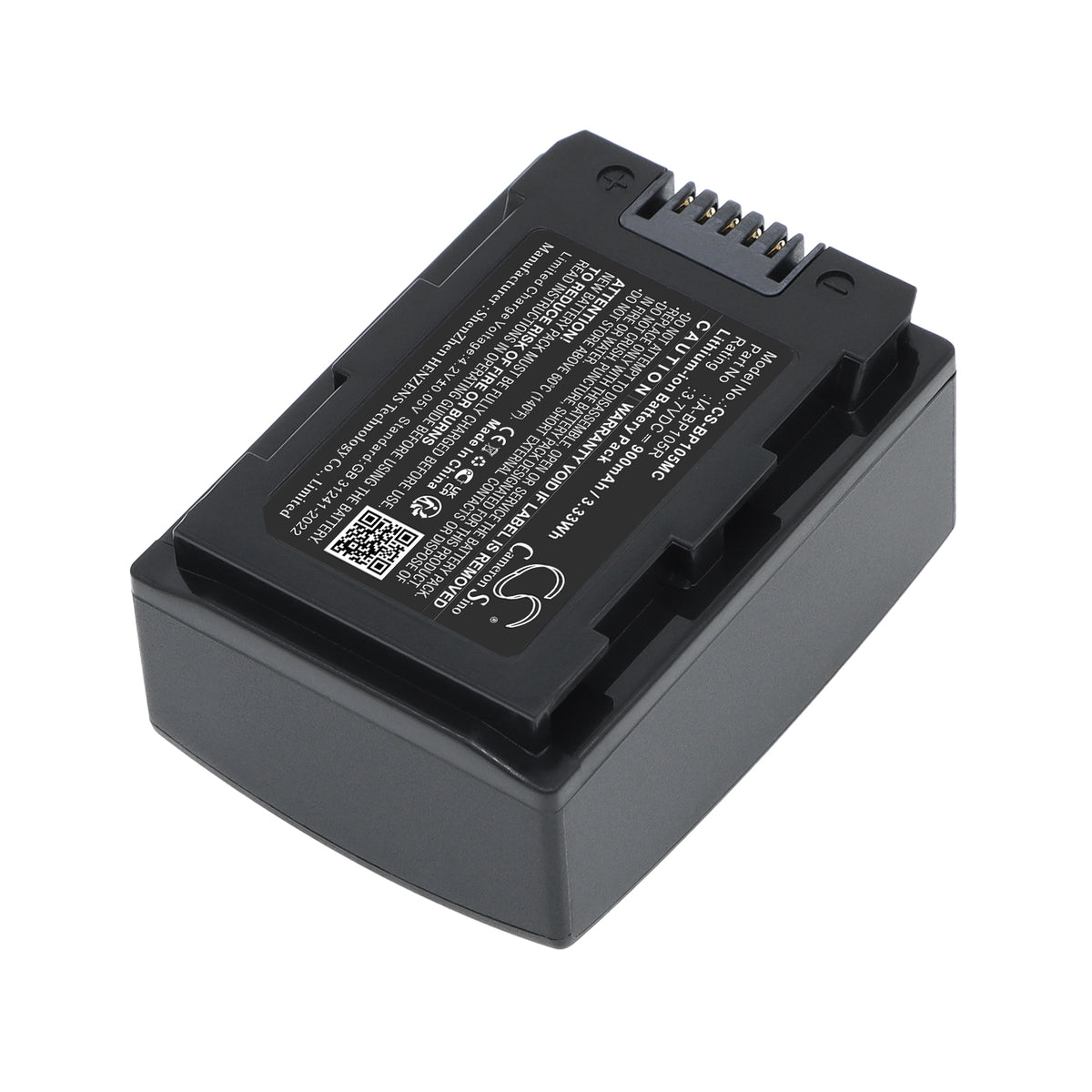 Replacement Battery for Samsung SMX-F50 – Camera – 900mAh / 3.7V