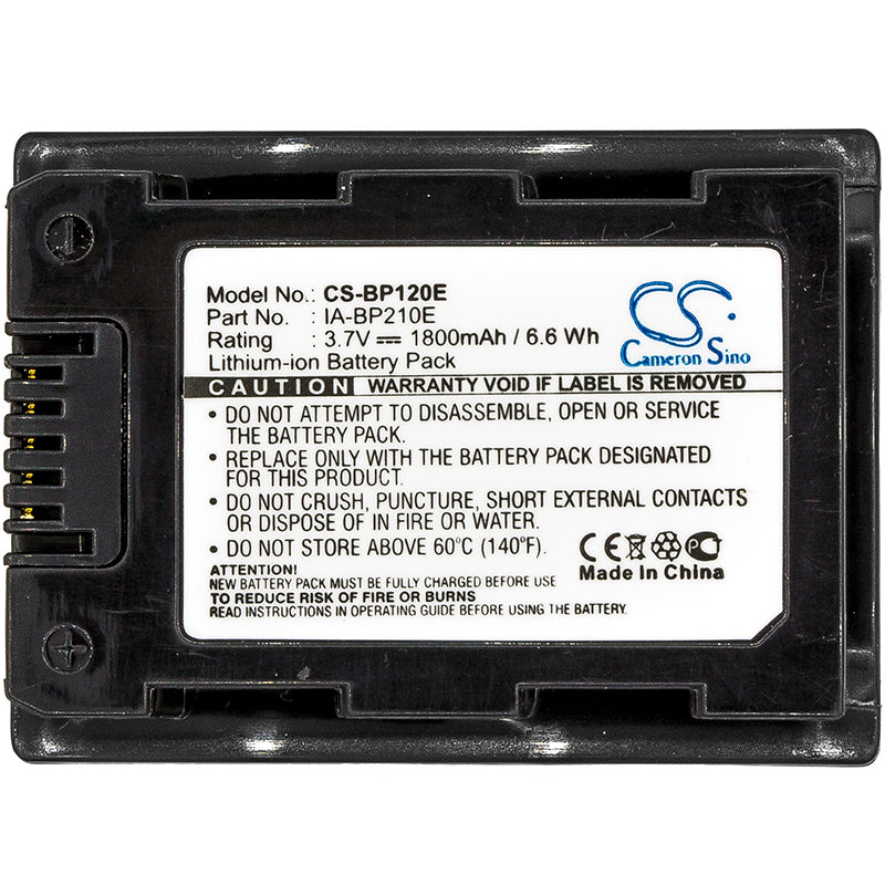 Replacement Battery for Samsung  F40 – Camera – 1800mAh/6.66Wh / 3.7V
