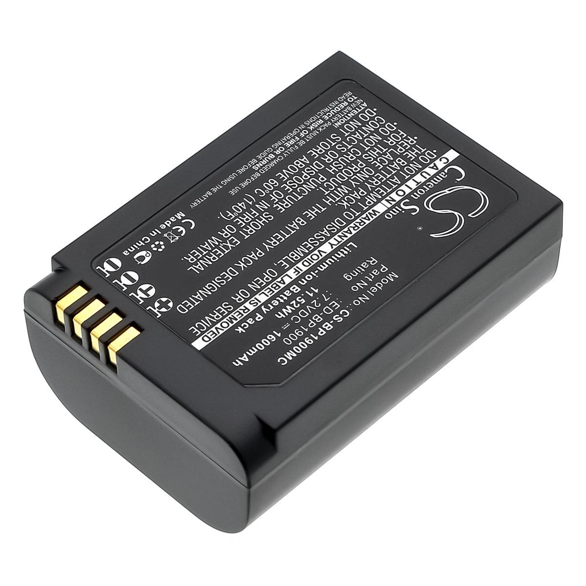 Replacement Battery for Samsung NX1 – Camera – 1600mAh / 7.2V