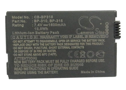 Replacement Battery for Canon  DC51 – Camera – 1620mAh / 7.4V
