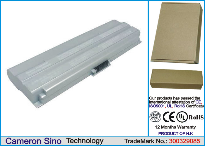 Replacement Battery for Sony VAIO PCG-TR1MP – Notebook, Laptop – 6600mAh / 11.1V - image 1