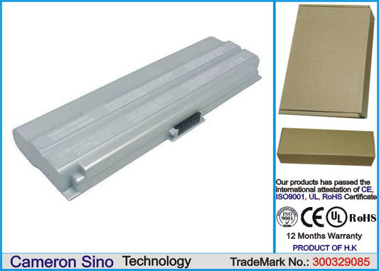 Replacement Battery for Sony VAIO PCG-TR1MP – Notebook, Laptop – 6600mAh / 11.1V - image 1