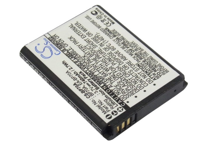 Replacement Battery for Samsung  AQ100 – Camera – 740mAh / 2.74Wh / 3.7V