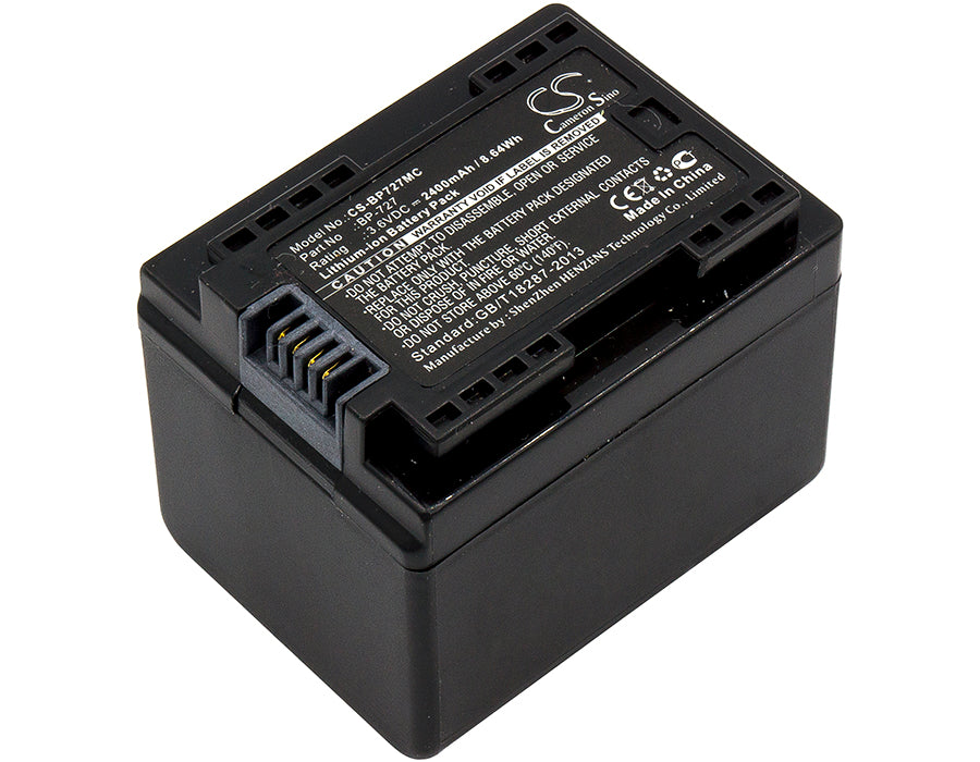 Replacement Battery for Canon VIXIA HF M52 – Camera – 2400mAh / 3.6V