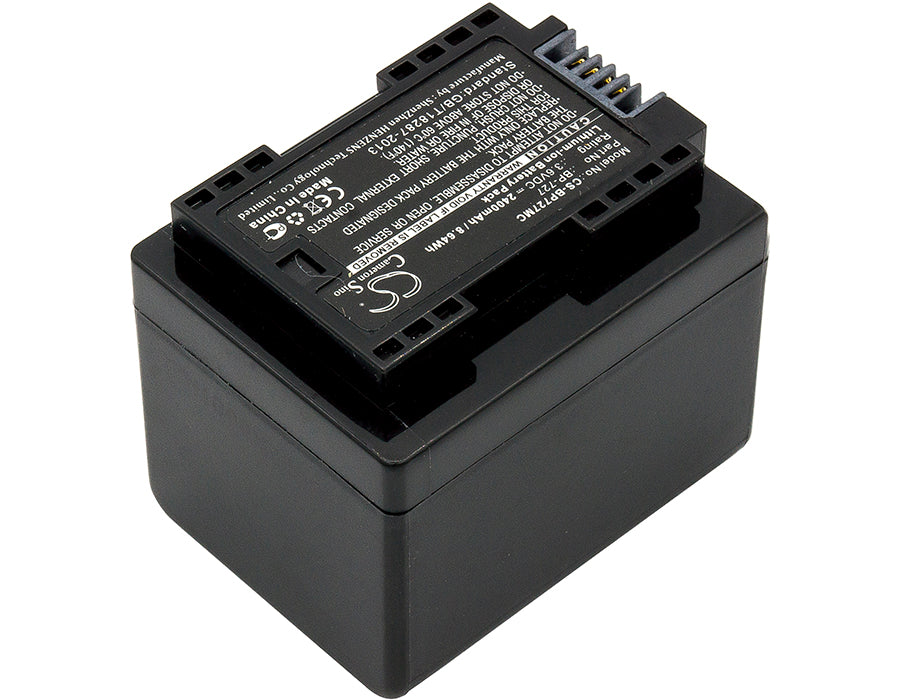 Replacement Battery for Canon  IXIA HF R306 – Camera – 2400mAh / 8.64Wh / 3.6V