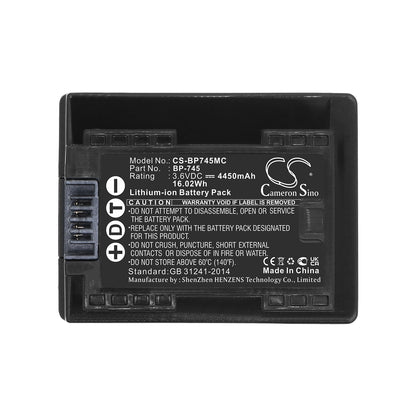 Replacement Battery for Canon VIXIA HF M52 – Camera – 4450mAh / 3.6V
