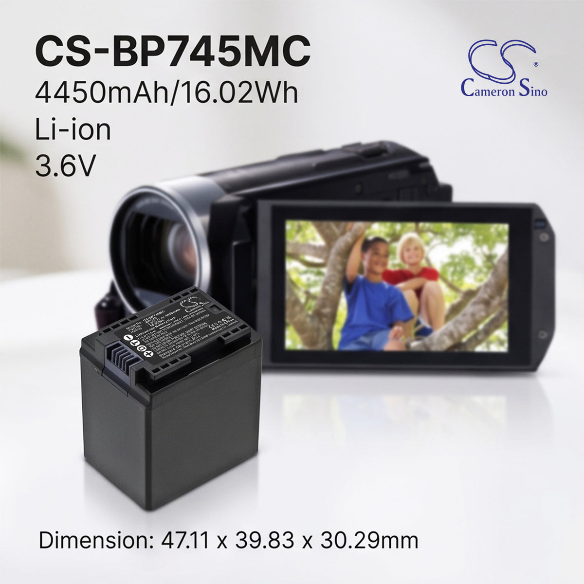 Replacement Battery for Canon VIXIA HF M52 – Camera – 4450mAh / 3.6V