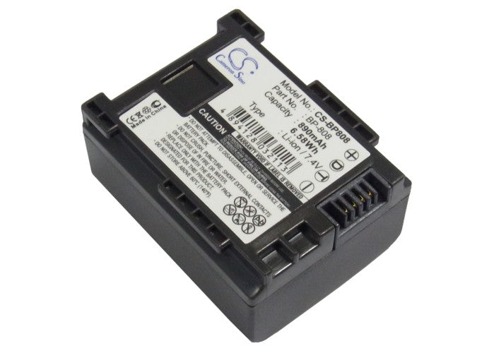 Replacement Battery for Canon  FS10 – Camera – 890mAh / 6.59Wh / 7.4V