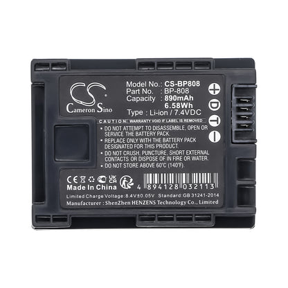 Replacement Battery for Canon FS10 – Camera – 890mAh / 7.4V