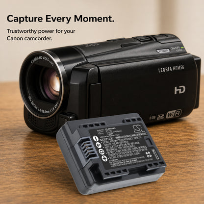 Replacement Battery for Canon VIXIA HF M52 – Camera – 890mAh / 3.7V